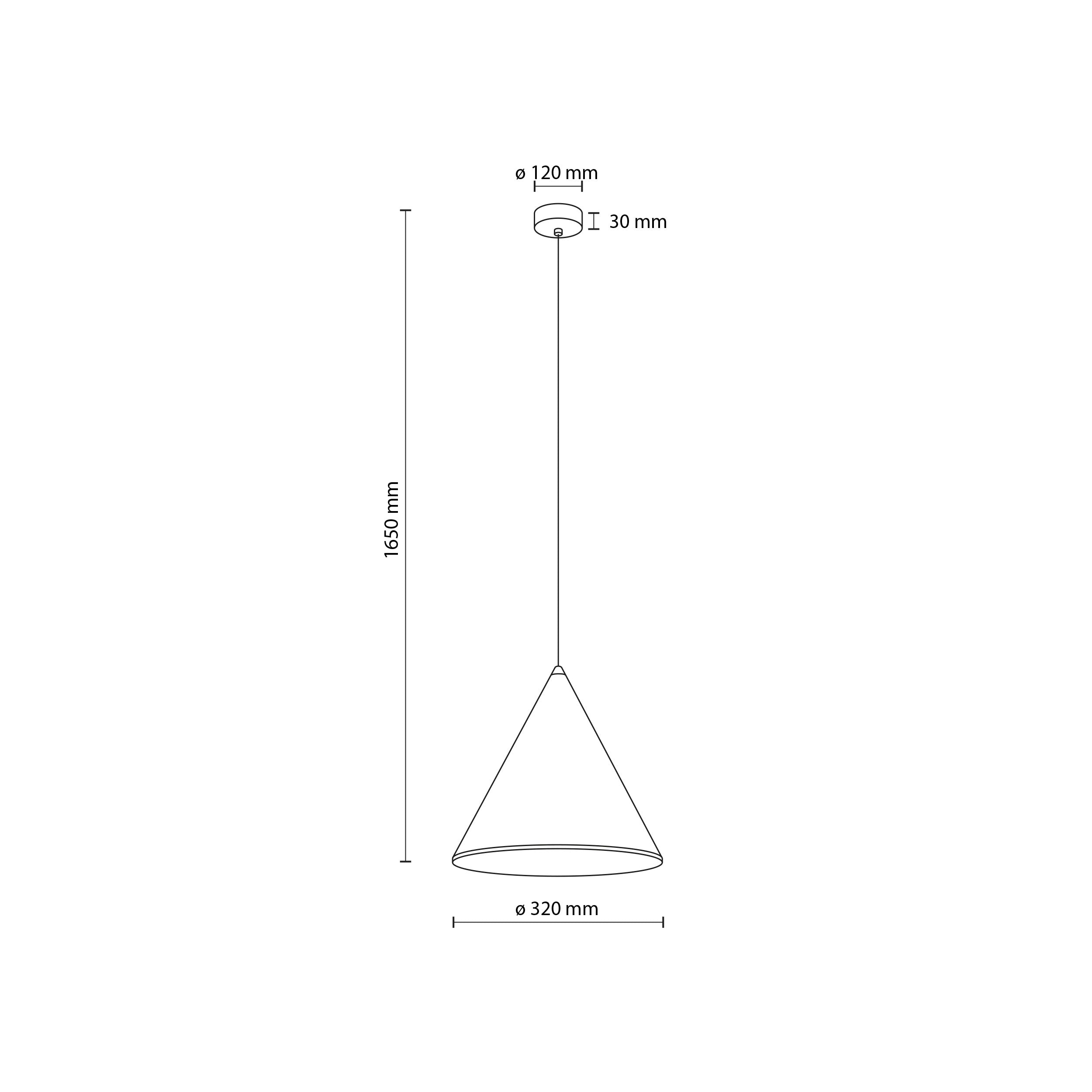 CONO Modern Minimalist Pendant Light L