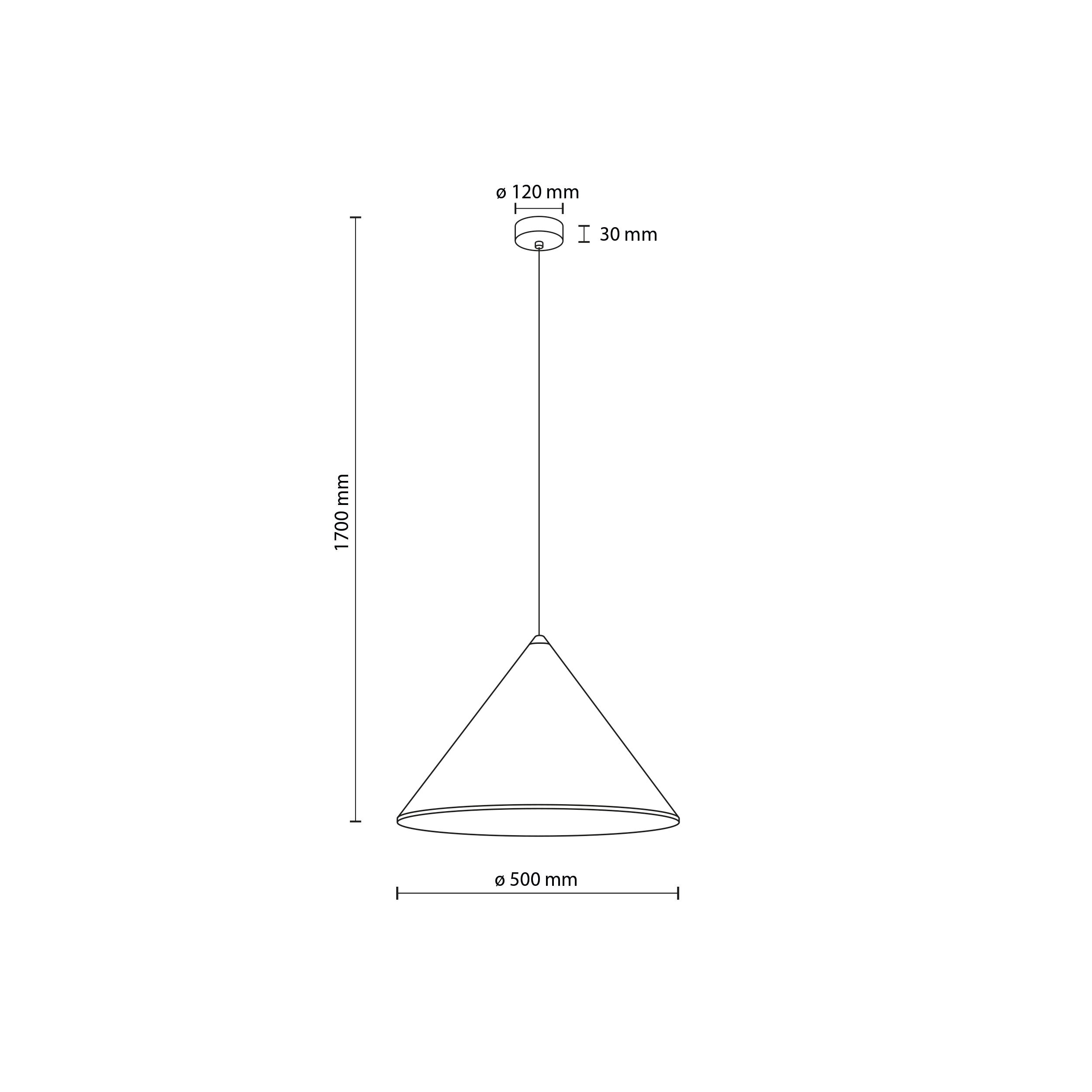 CONO Modern Minimalist Pendant Light XL