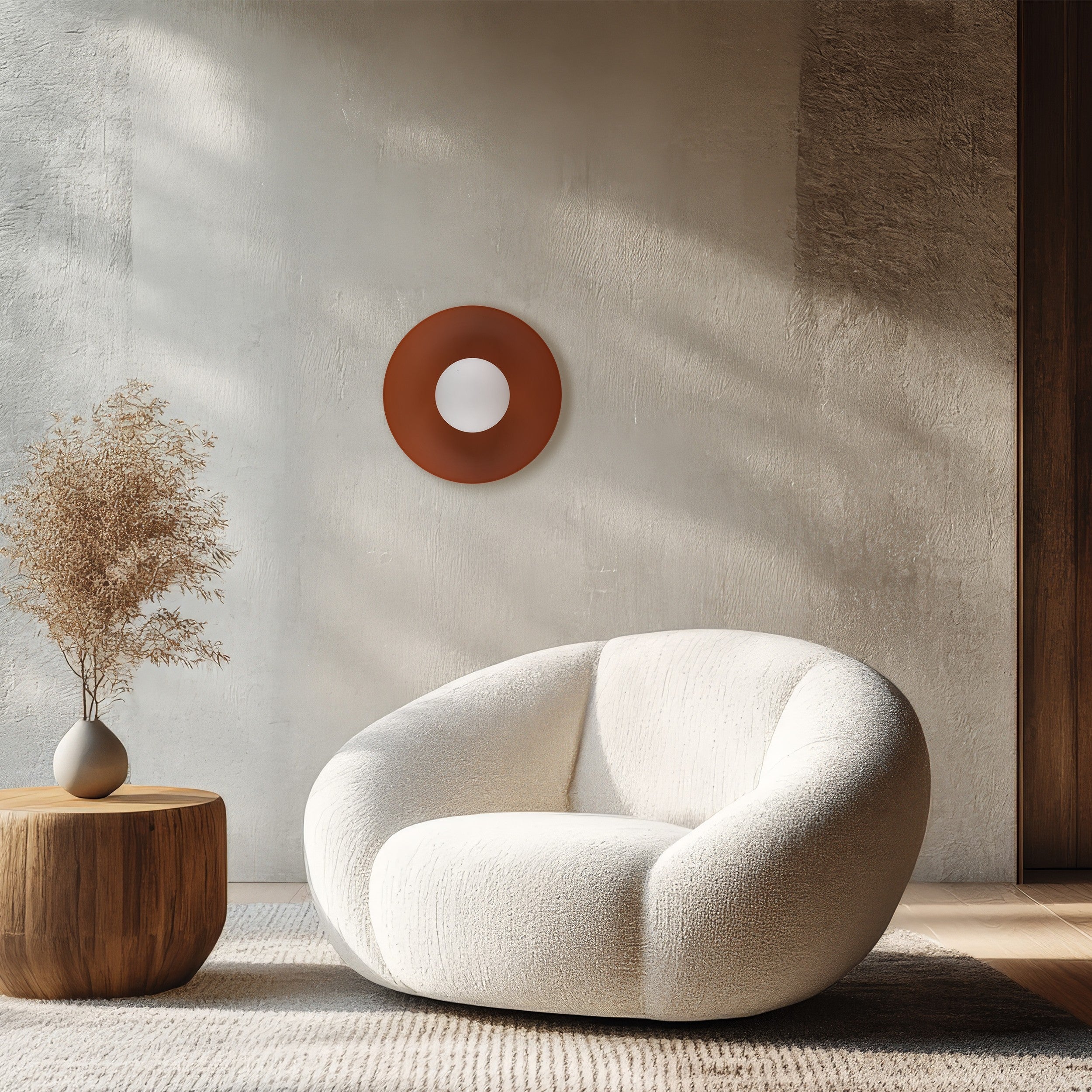 Slate Scandinavian Minimalist Wall Sconce Light Fixture for Bedroom, Hallway & Living Room