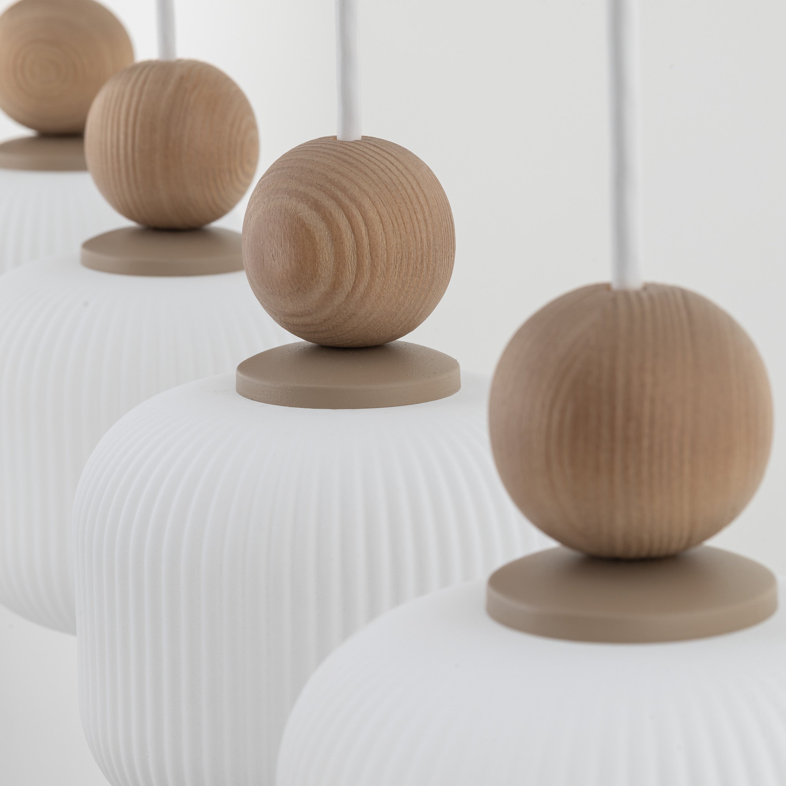 BALLO Scandinavian Glass Pendant Light for Kitchen Island, Dining Table & Modern Interiors