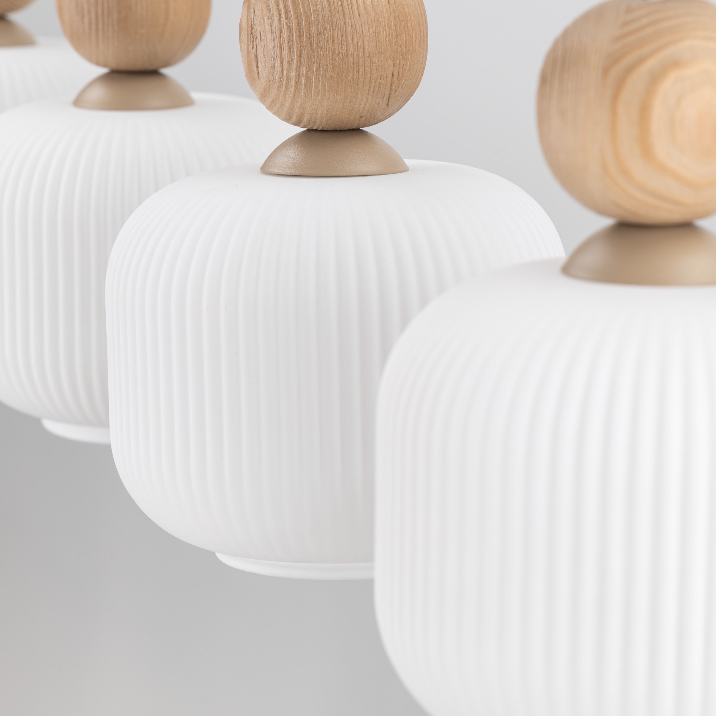 BALLO Scandinavian Glass Pendant Light for Kitchen Island, Dining Table & Modern Interiors