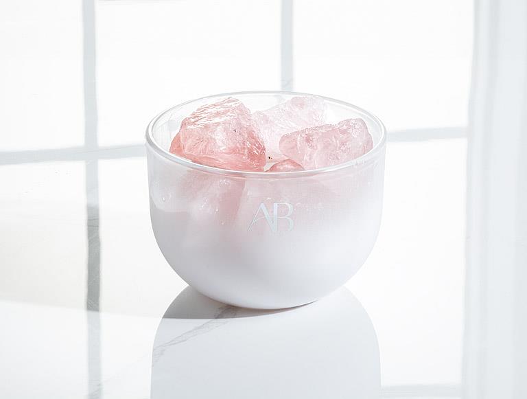 Rose Quartz Crystal Fragrance Bowl