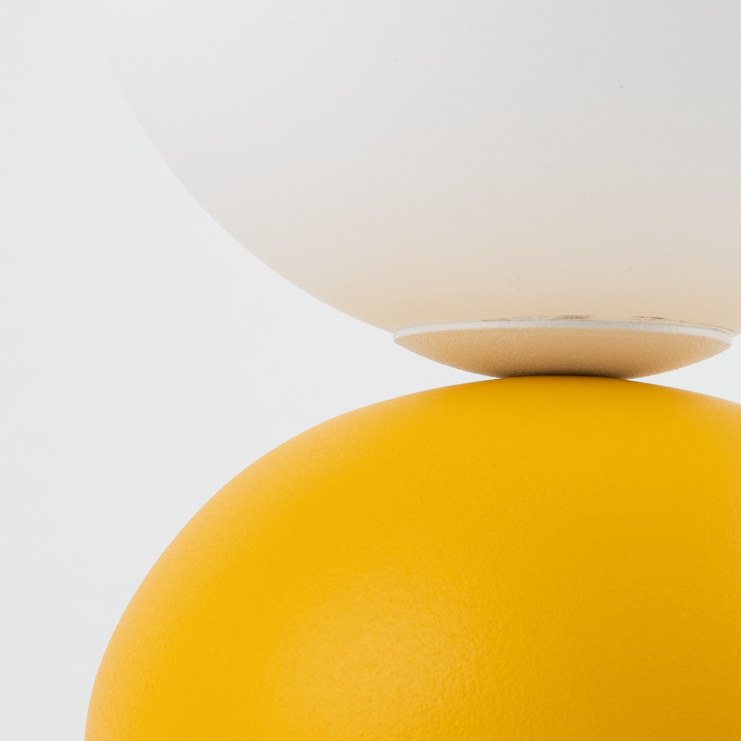 Miki Modern Glass Globe Table Lamp for Bedroom Nightstand, Living Room & Ambient Accent Lighting