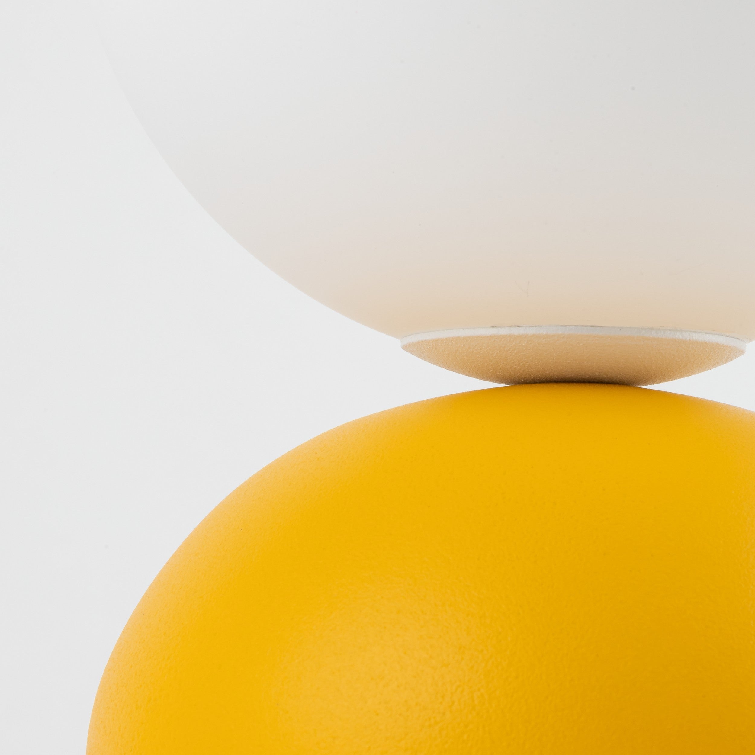 Miki Modern Glass Globe Table Lamp for Bedroom Nightstand, Living Room & Ambient Accent Lighting