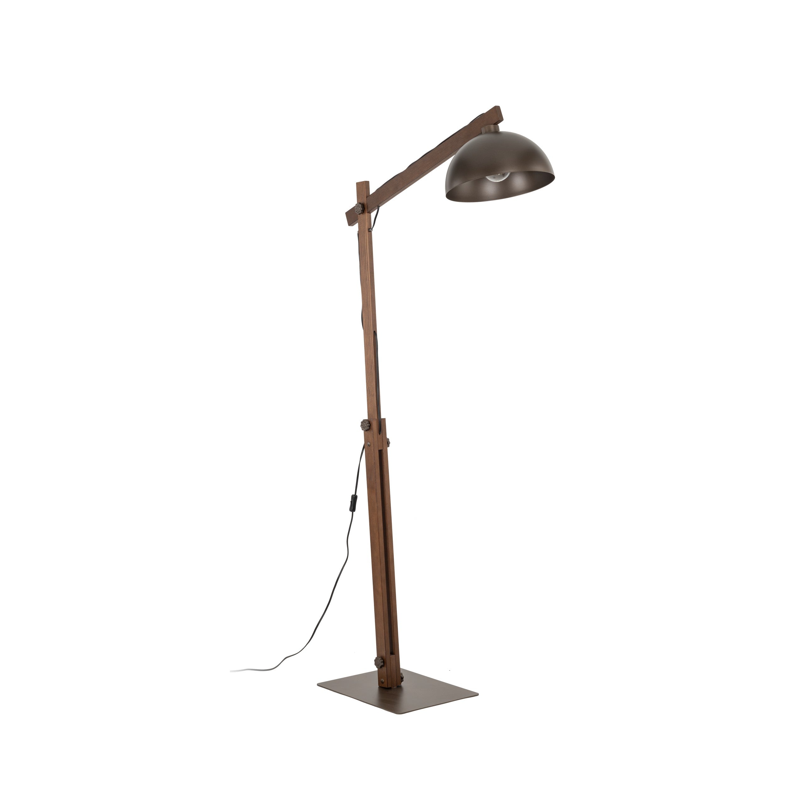 Oslo Brown Scandinavian Minimalist Floor Lamp for Living Room, Bedroom & Modern Interior Lighting