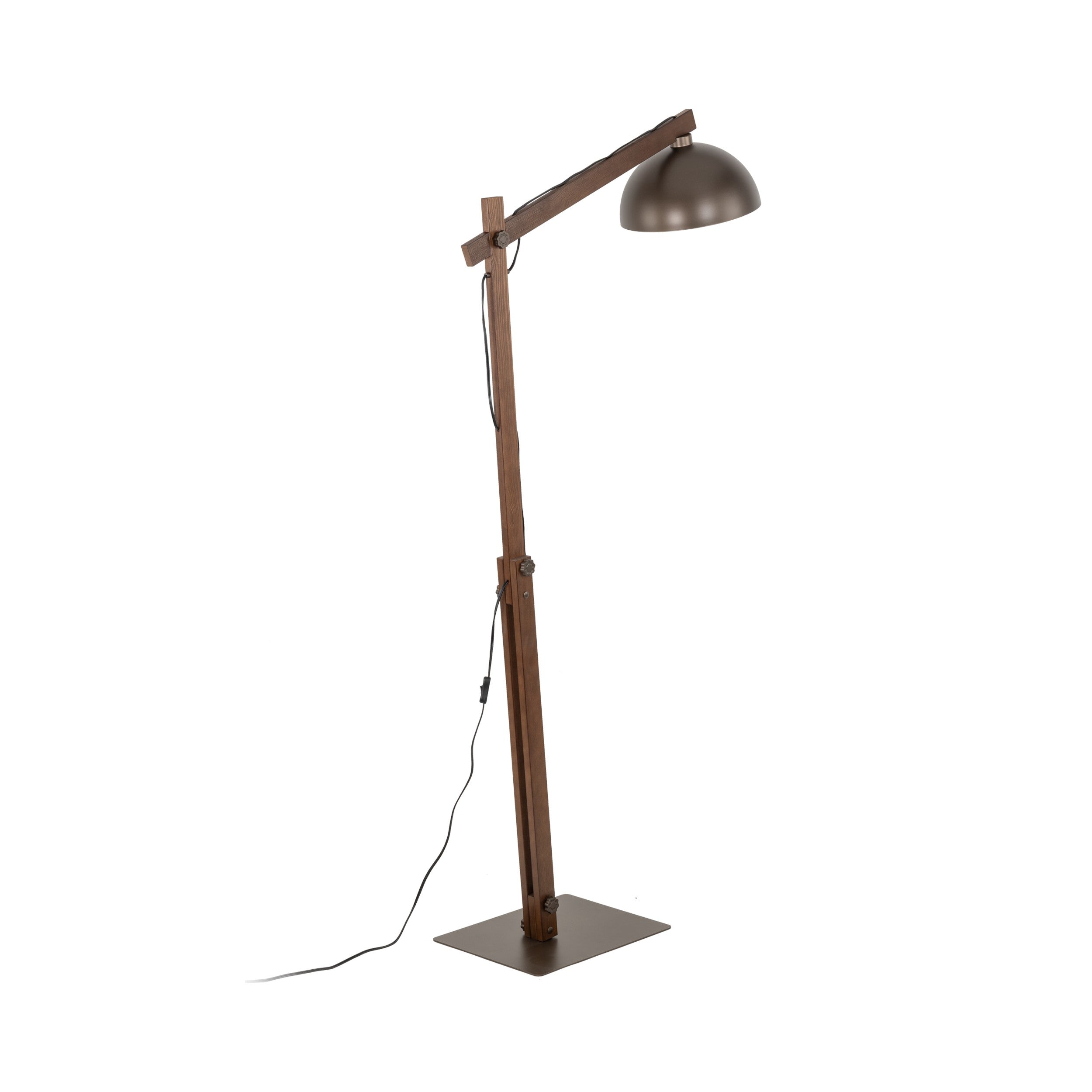Oslo Brown Scandinavian Minimalist Floor Lamp for Living Room, Bedroom & Modern Interior Lighting