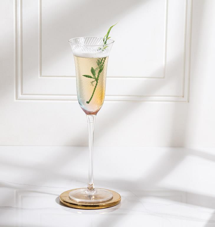 Rainbow Splash Tight Optic Slender Flute – Set of 4 | Lustre Champagne & Prosecco Flutes (5oz)