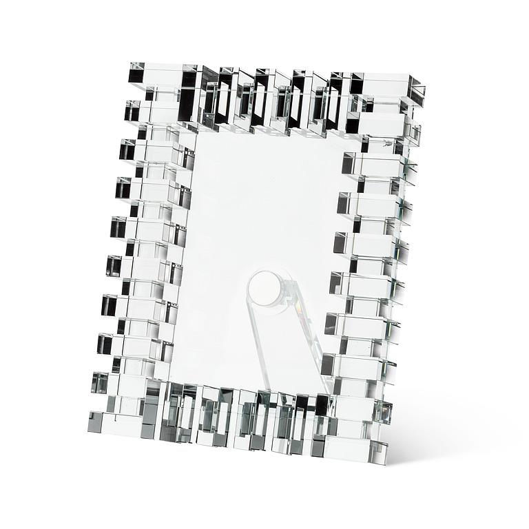 Small Optical Glass Ledge Photo Frame – 4x6 Display Frame (6.5x8.5")
