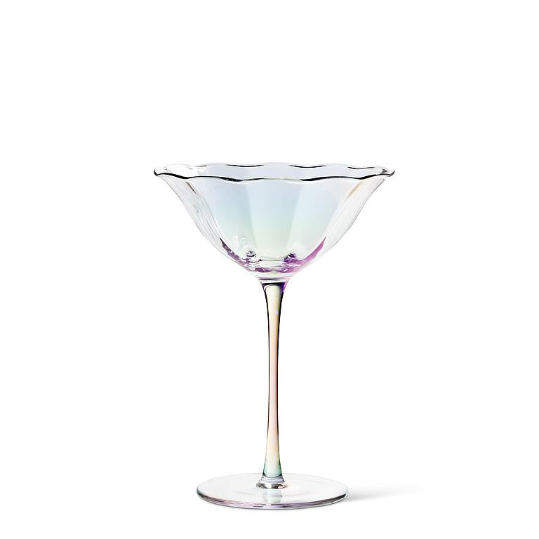 Iris Tulip Coupe Glass – Optic Lustre Cocktail Coupes, Set of 4 (13oz)