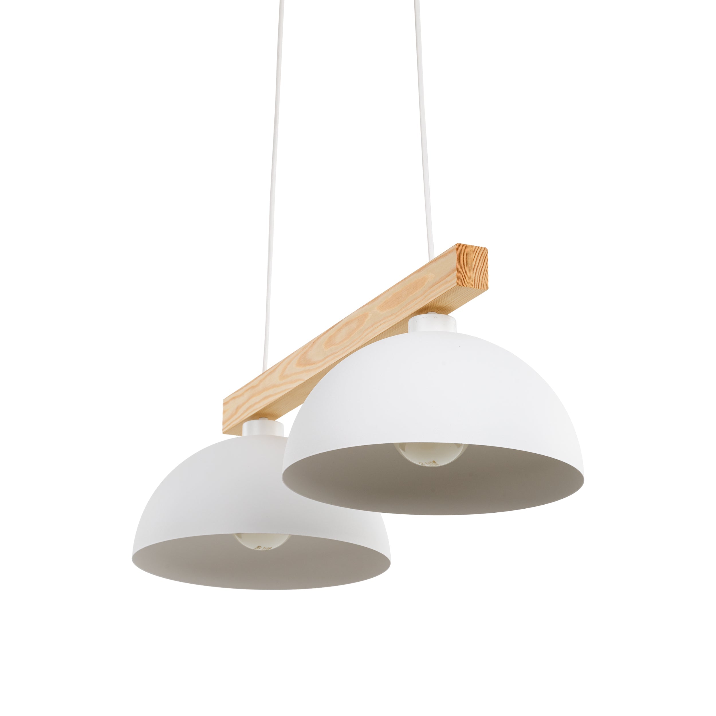 Oslo White Scandinavian Minimalist Pendant Light Fixture for Kitchen & Dining