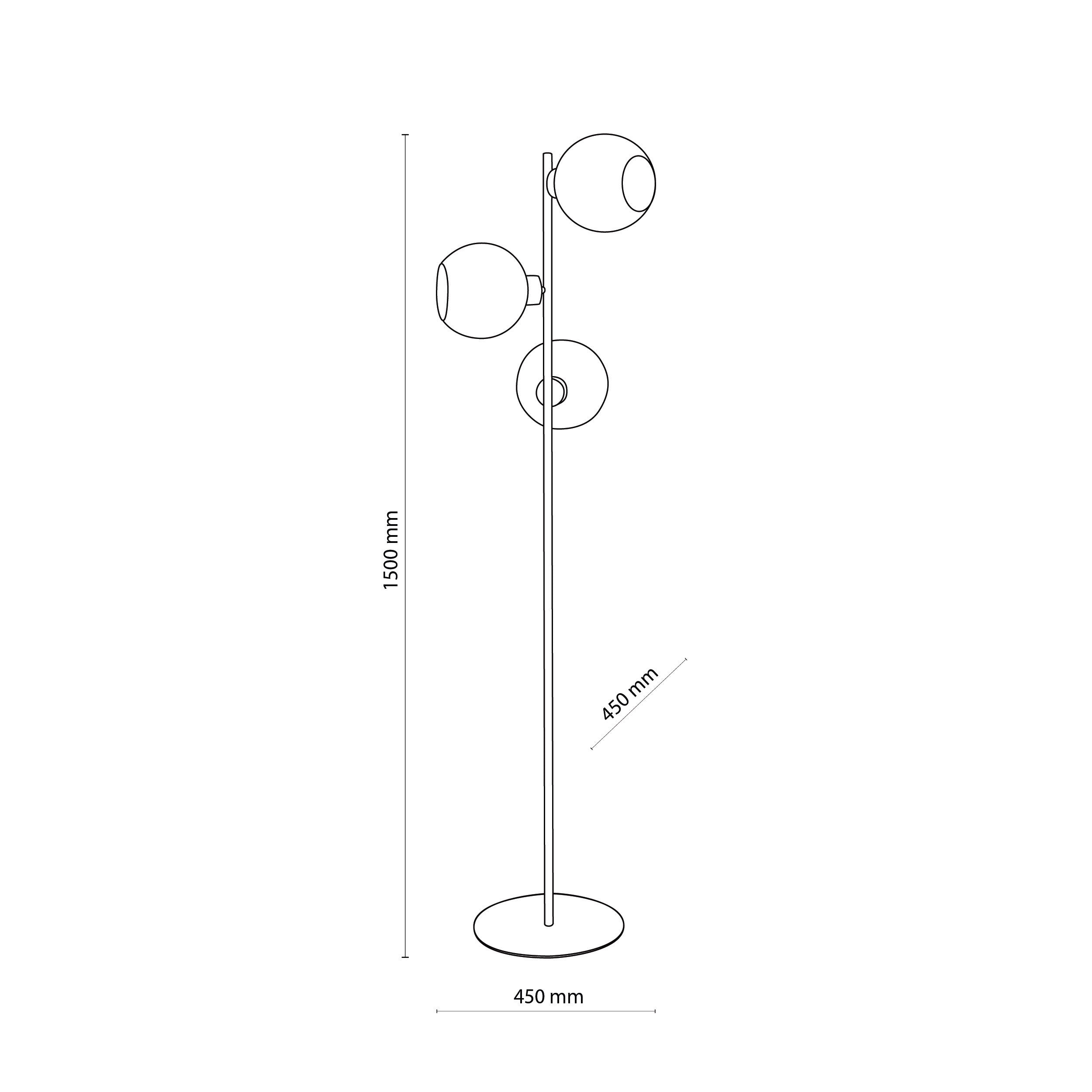 CUBUS Graphite Scandinavian Floor Lamp for Living Room, Bedroom & Office – Modern Minimalist Lighting (Clearance)