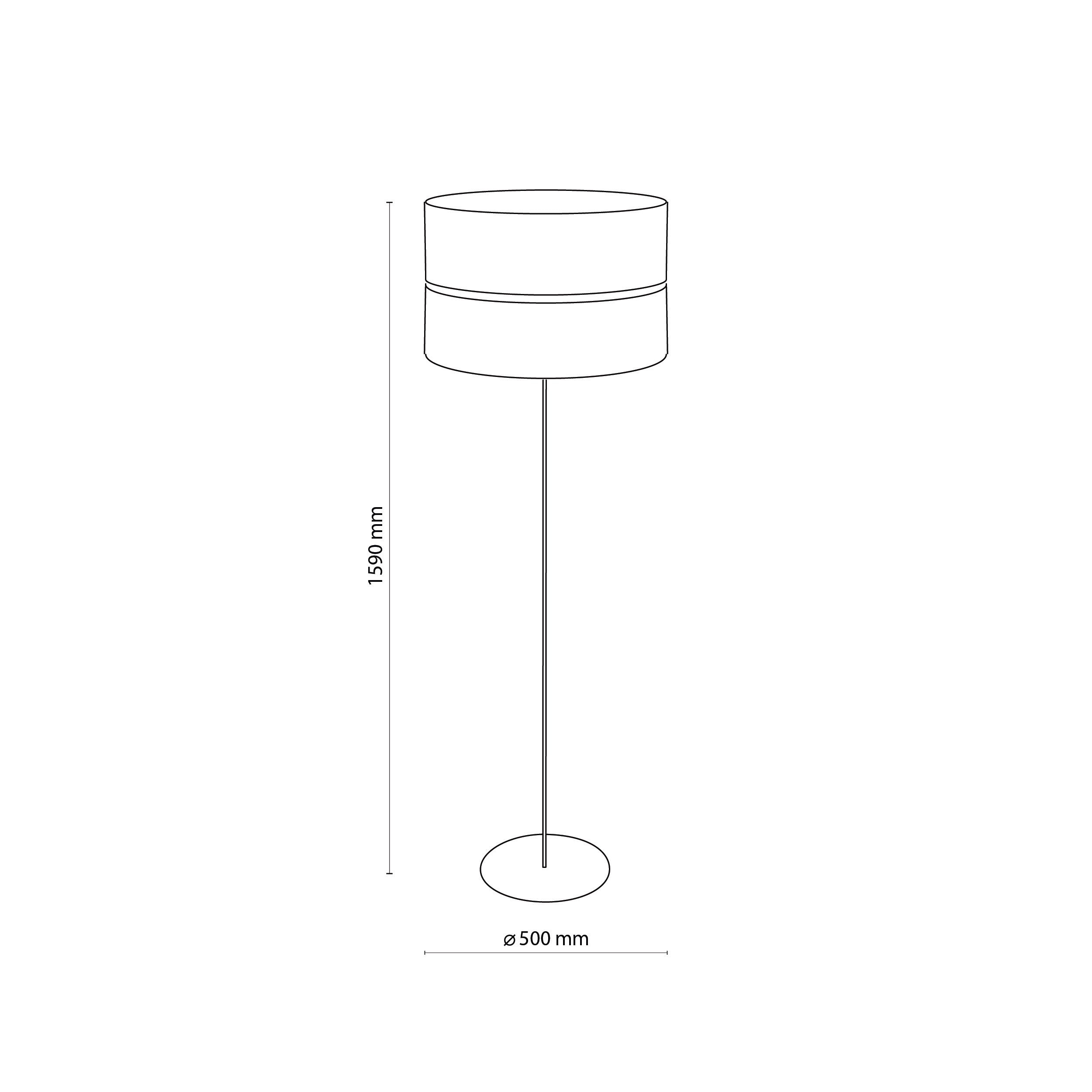 HILTON Black Gold Floor Lamp  (Clearance)