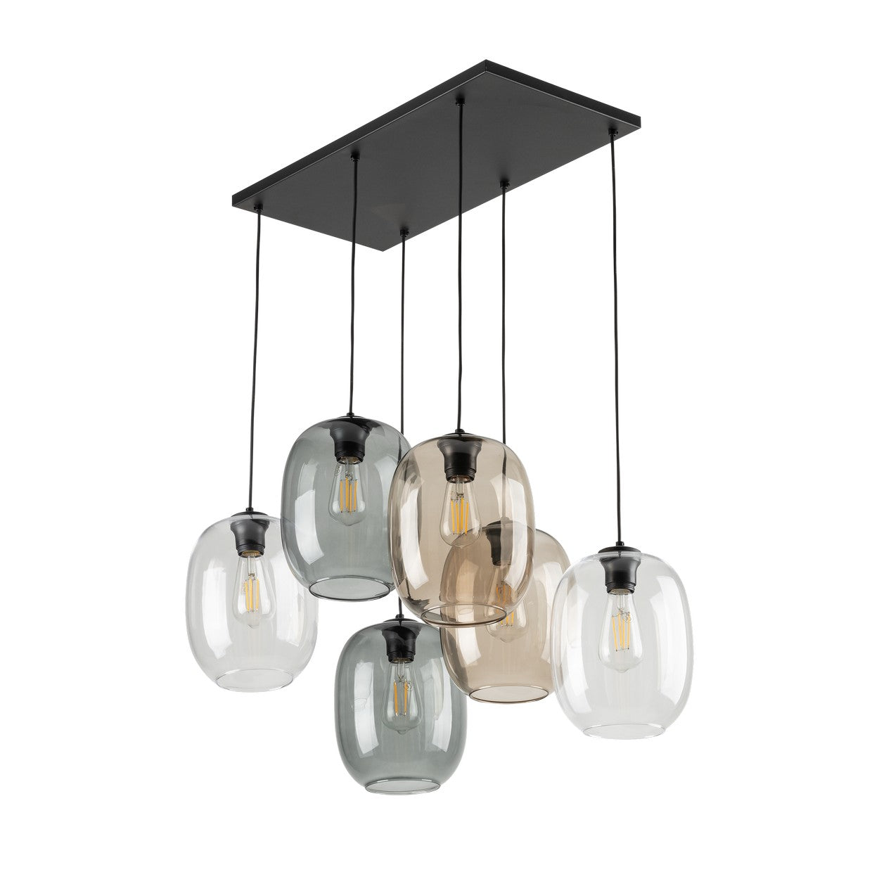ELIO Mid-Century Modern Pendant Ceiling Light Fixture for Kitchen Island, Dining Room & Living Room