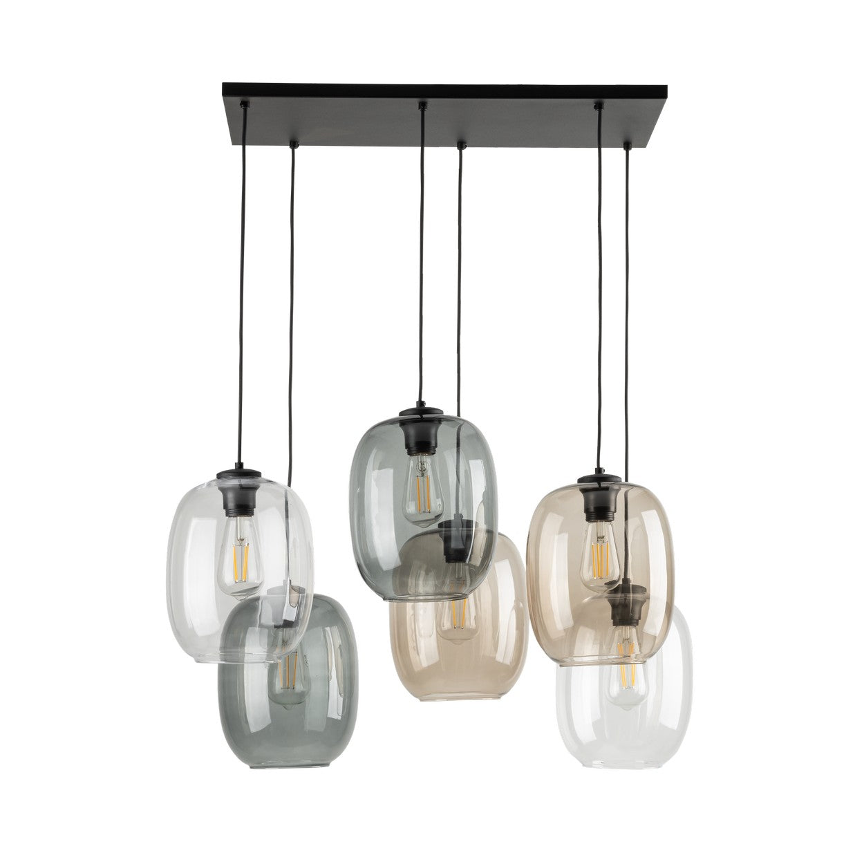 ELIO Mid-Century Modern Pendant Ceiling Light Fixture for Kitchen Island, Dining Room & Living Room