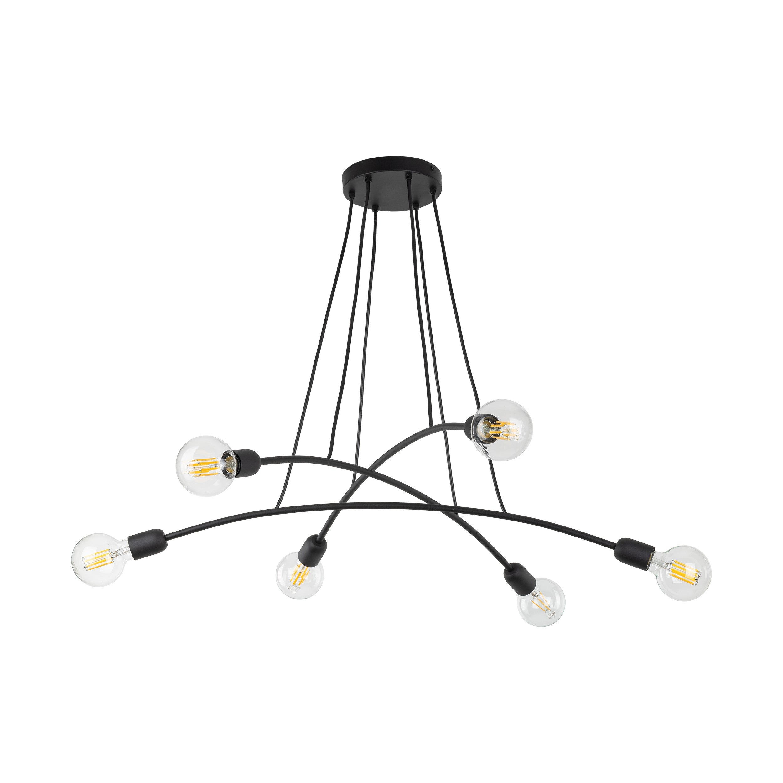 HELIX Black Minimalist Pendant Light 6  (Clearance)