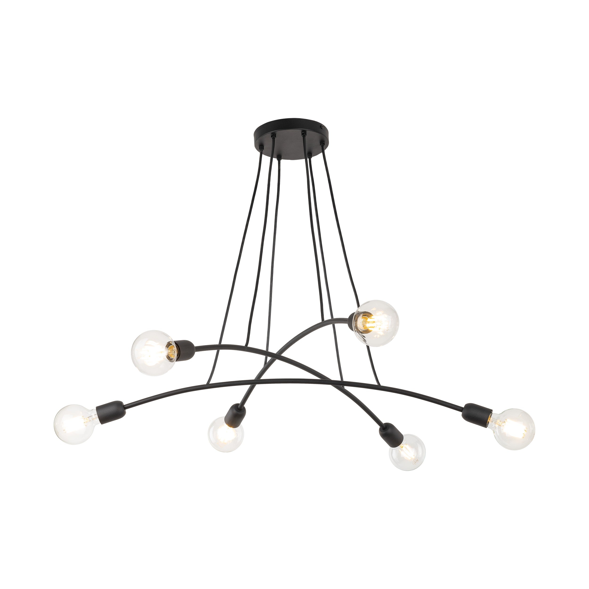 HELIX Black Minimalist Pendant Light 6  (Clearance)