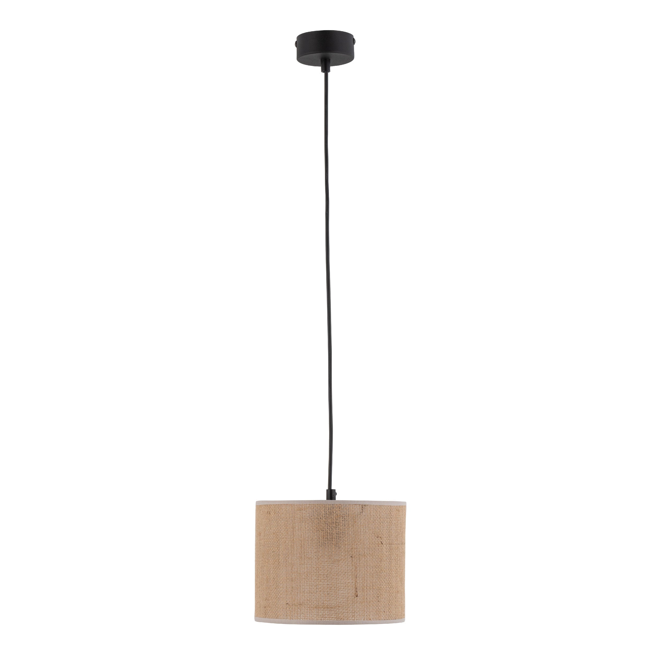 Jute Natural Fiber Scandinavian Pendant Ceiling Light for Kitchen Island, Dining Room & Warm Interior Lighting