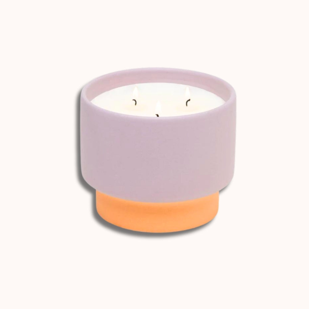 Color Block 16 oz Candle - Violet + Vanilla by Paddywax