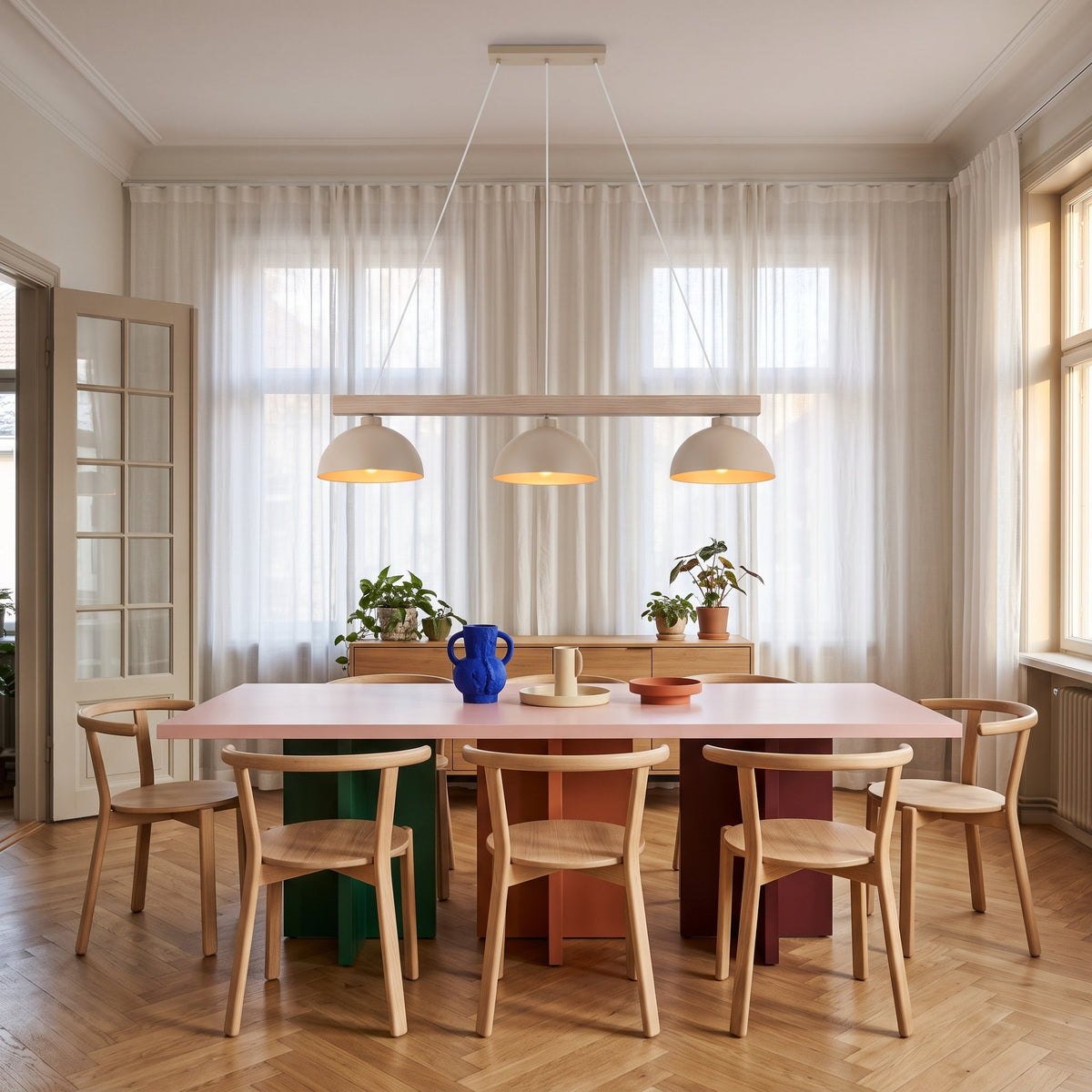 OSLO Scandinavian 3-Light Pendant Light for Dining Table & Kitchen Island
