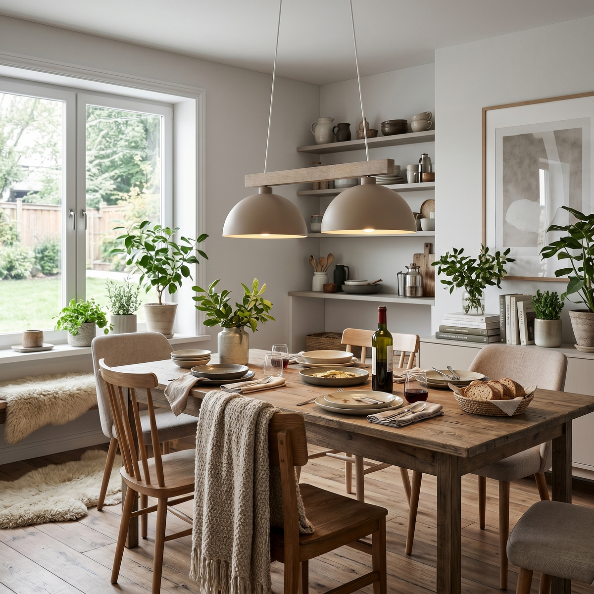 OSLO 2-Light Scandinavian Pendant Light for Kitchen Island, Dining Table & Modern Interiors