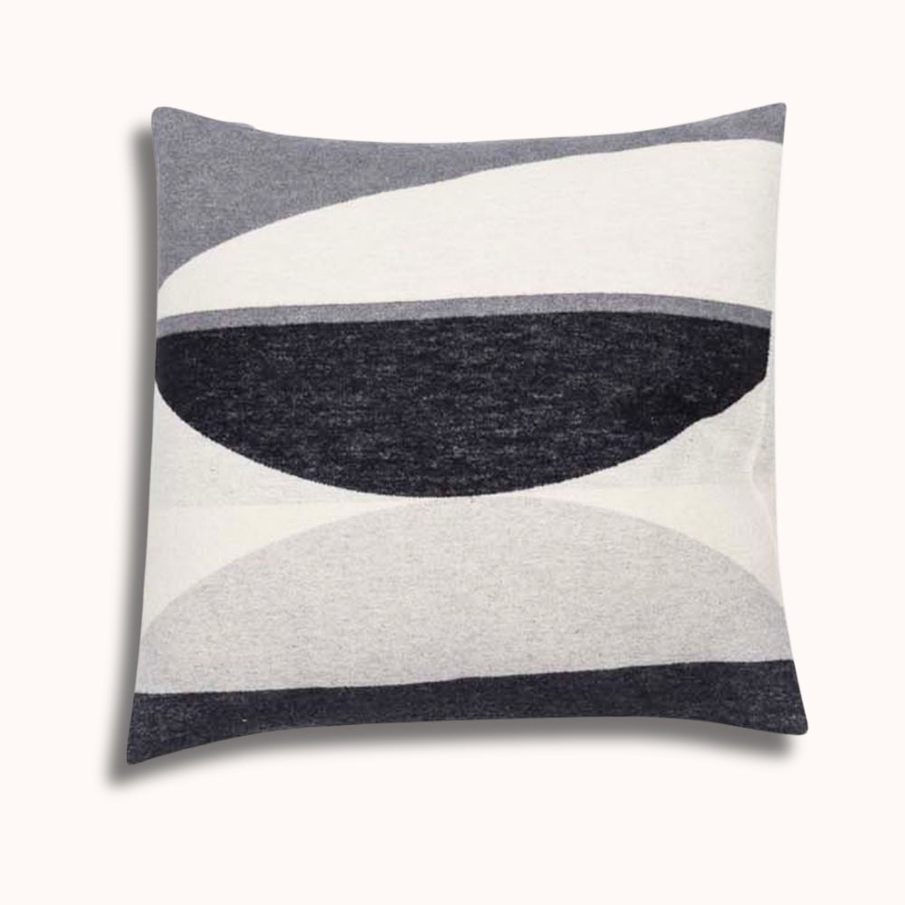 SILVRETTA graphic composition cushion cover by David Fusseneger