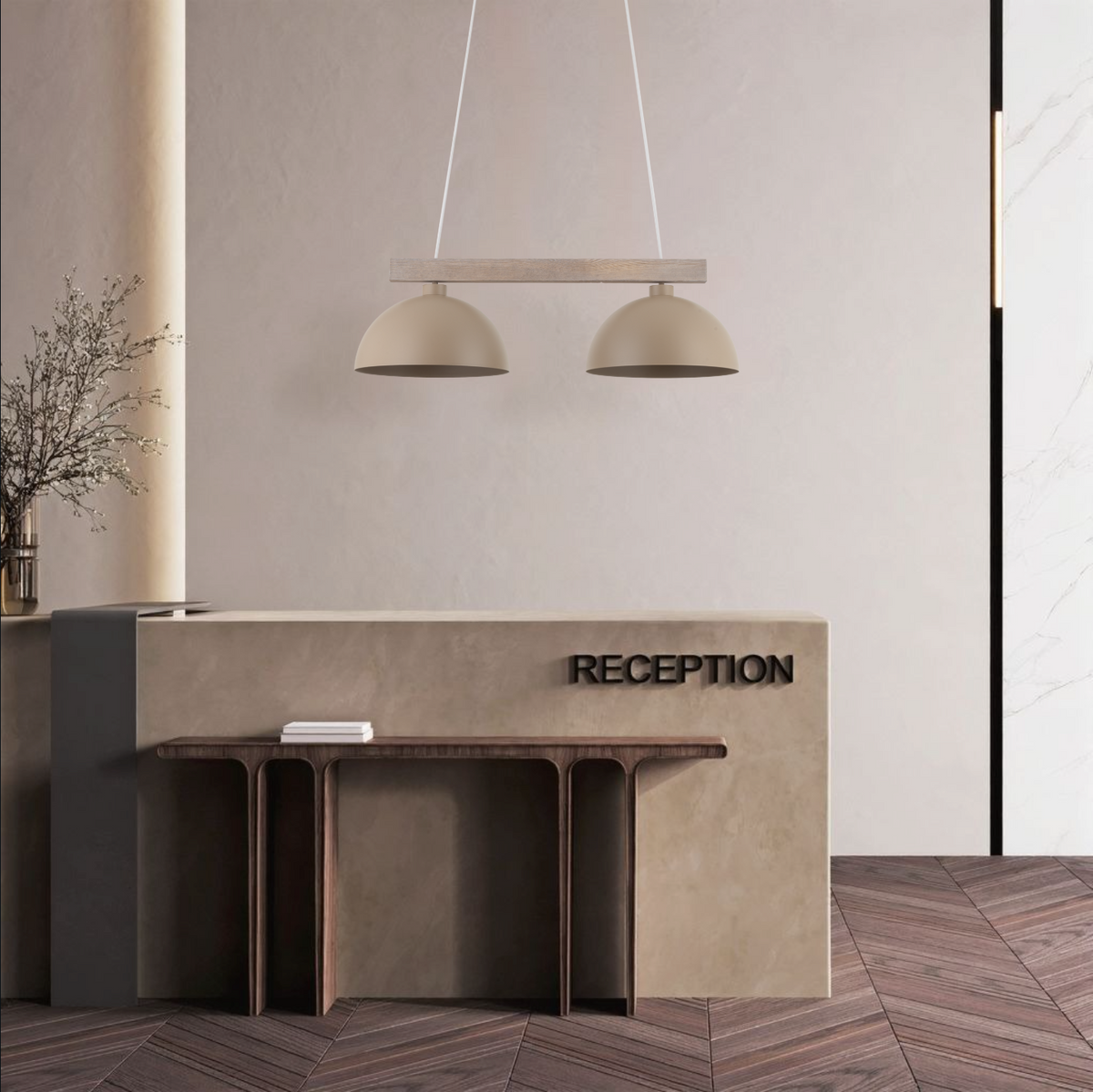 OSLO 2-Light Scandinavian Pendant Light for Kitchen Island, Dining Table & Modern Interiors