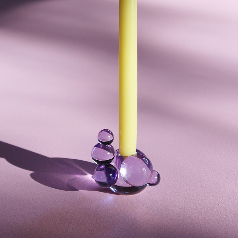 Bubble Candle Holder - Purple
