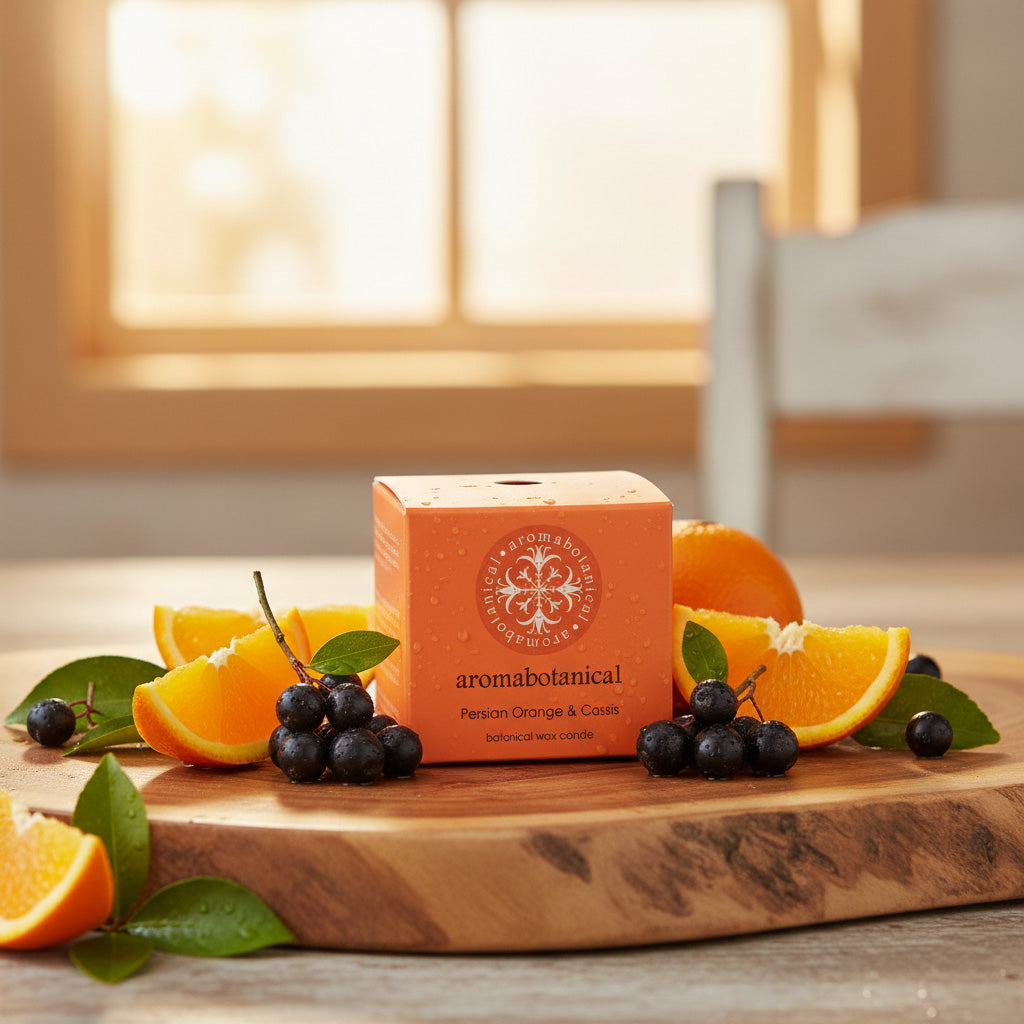 Mini Bougie Persane Orange &amp; Cassis