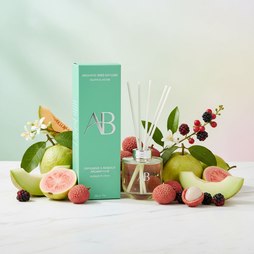 Guava Lychee Reed Diffuser | Long-Lasting Home Fragrance