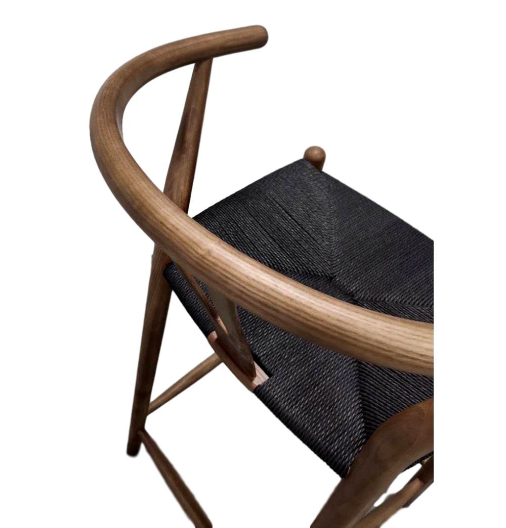 Dagmar Counter Stool - Walnut & Black Cord