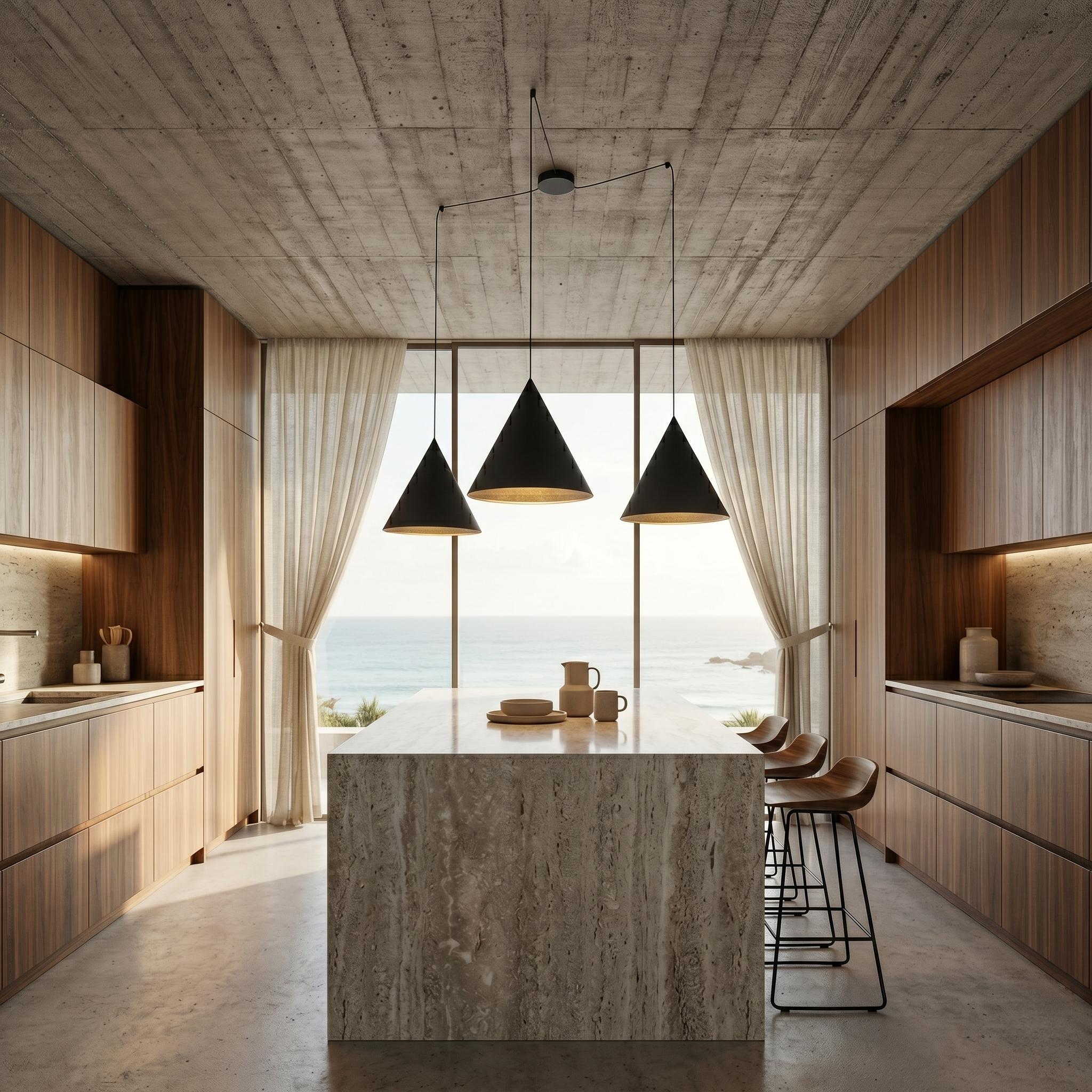 CONO 3-Light Modern Pendant Light for Kitchen Island, Dining Table & Contemporary Interiors